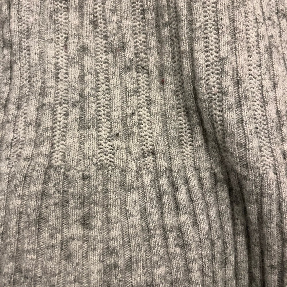 Mossimo Supply Co. SzM Marled Gray Y2K Long Sleeve Rabbit Hair, Wool Blend Top - Picture 7 of 10